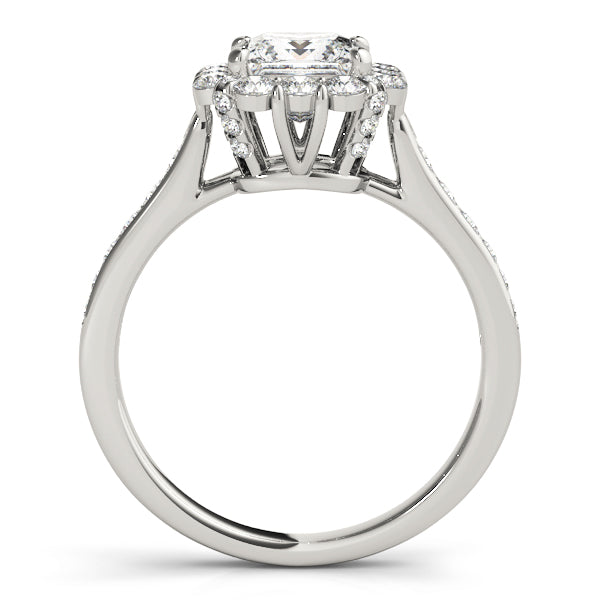 Halo Square & Engagement Ring (Cushion Center) - alt view