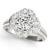 Round Halo Engagement Ring