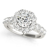 Round Halo Engagement Ring