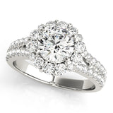 Round Halo Engagement Ring