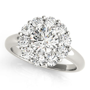Round Halo Engagement Ring