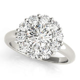 Round Halo Engagement Ring