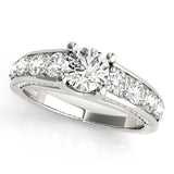 Round Trellis Engagement Ring