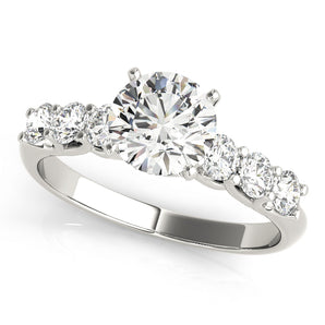 Single-Row Prong-Set Engagement Ring