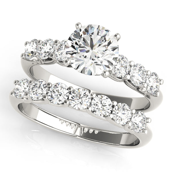 Single-Row Prong-Set Engagement Ring - alt view