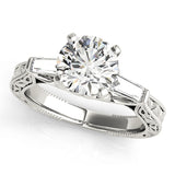 3 Stone Baguette Engagement Ring
