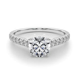Single-Row Prong-Set Engagement Ring - alt view