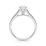 Single-Row Prong-Set Engagement Ring - alt view