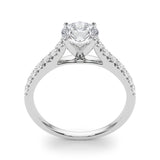 Single-Row Prong-Set Engagement Ring - alt view