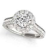 Round Halo Engagement Ring