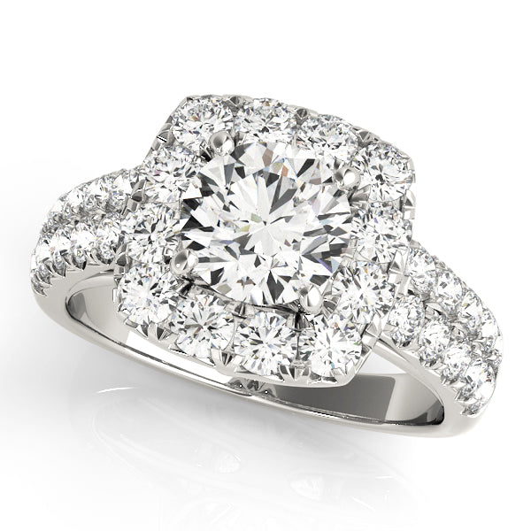 Round Engagement Ring