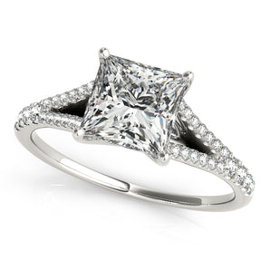 Square Multirow Engagement Ring