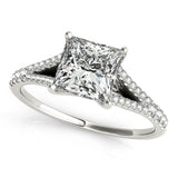 Square Multirow Engagement Ring