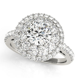 Round Halo Engagement Ring
