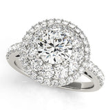 Round Halo Engagement Ring