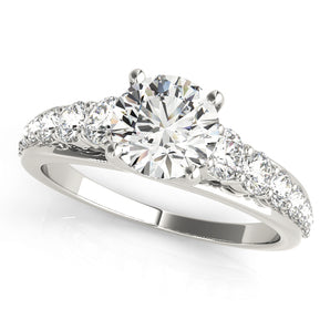 Round Trellis Engagement Ring