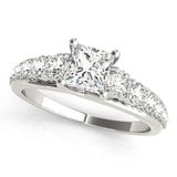 Square Trellis Engagement Ring