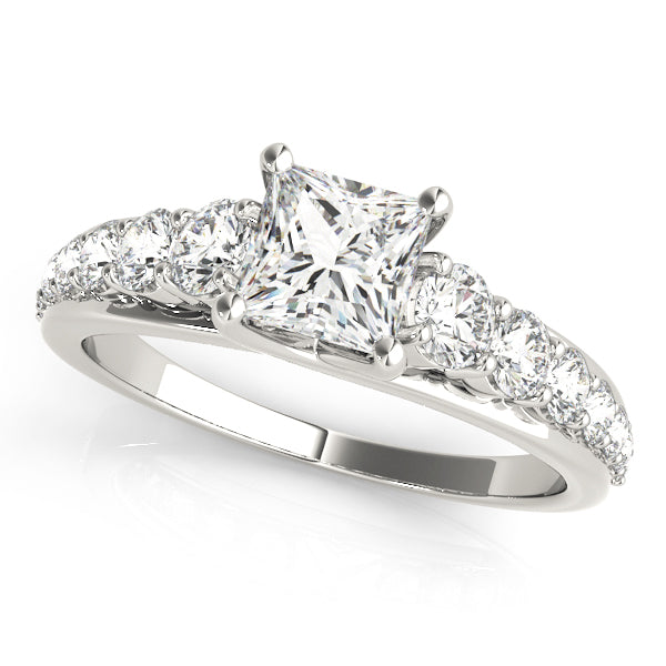 Square Trellis Engagement Ring