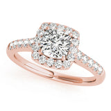 Halo Square & Cushion Engagement Ring (50778-E-21/2)