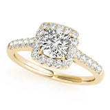 Halo Square & Cushion Engagement Ring (50778-E-2)