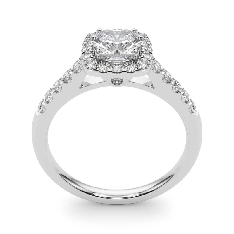 Halo Square & Cushion Engagement Ring (50778-E-11/2)
