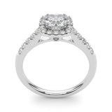 Halo Square & Cushion Engagement Ring (50778-E-21/2)