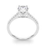 Single-Row Prong-Set Engagement Ring - alt view