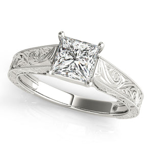 Square Trellis Engagement Ring