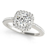 Round Halo Engagement Ring