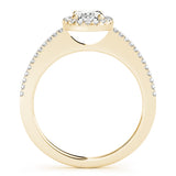 Halo Oval Engagement Ring (50816-E)