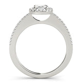 Halo Oval Engagement Ring (50816-E)