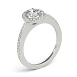 Halo Oval Engagement Ring (50816-E)