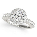 Round Halo Engagement Ring