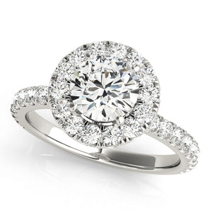 Round Halo Engagement Ring