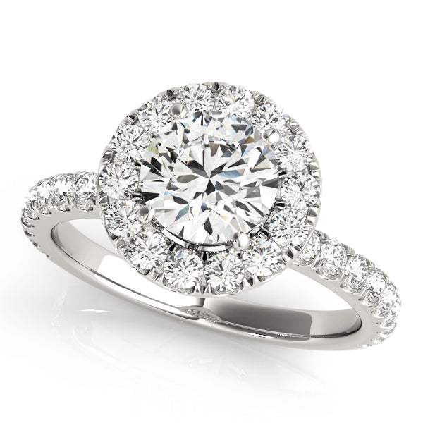 Round Halo Engagement Ring