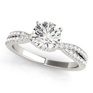 Round Engagment Rings Multirow Engagement Ring