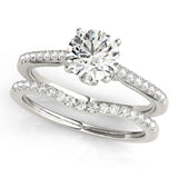 Single-Row Prong-Set Engagement Ring - alt view