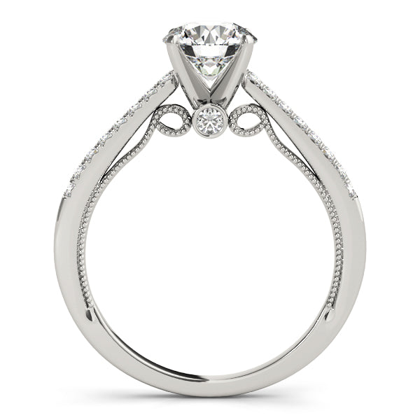 Single-Row Prong-Set Engagement Ring - alt view