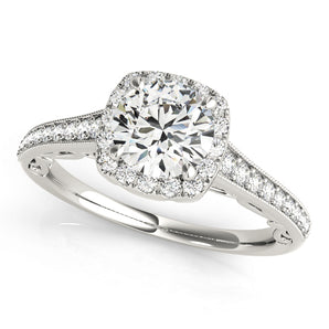 Halo Engagement Ring (Round Center)