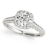 Halo Engagement Ring (Round Center)
