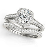 Halo Engagement Ring (Round Center) - alt view