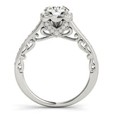 Halo Engagement Ring (Round Center) - alt view