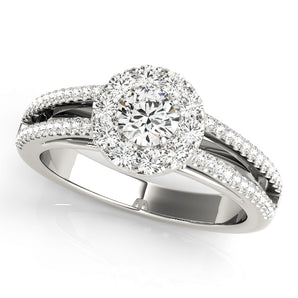 Halo Engagement Ring (Round Center)