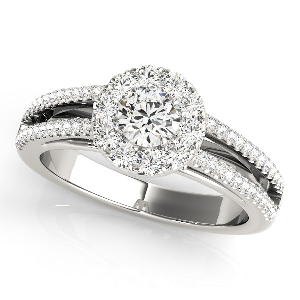 Halo Engagement Ring (Round Center)
