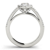 Halo Engagement Ring (Round Center) - alt view