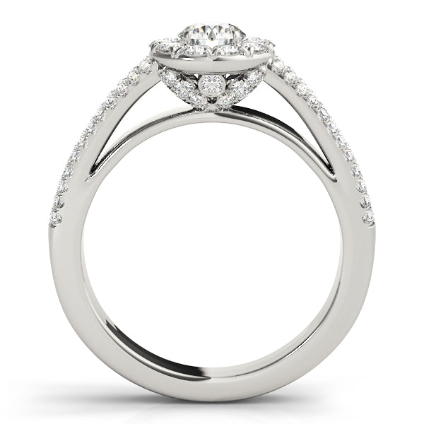 Halo Engagement Ring (Round Center) - alt view
