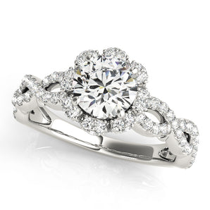 Round Halo Engagement Ring