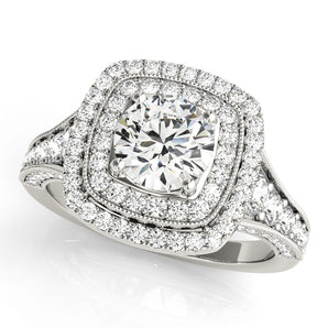 Round Halo Engagement Ring