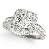 Halo Engagement Ring (Round Center)