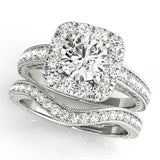 Halo Engagement Ring (Round Center) - alt view